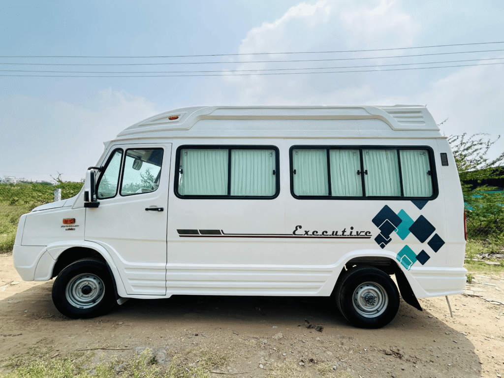 ac 13 seater tempo traveller